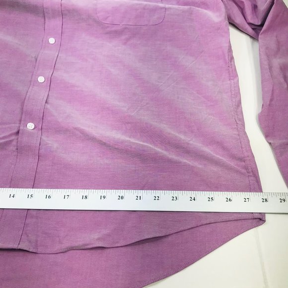 Tommy Hilfiger Men's Sz 18 18.5 34/35 2XL Long Sleeve Button Down Shirt Preowned - Picture 9 of 15